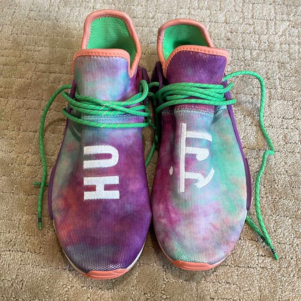 x Pharrell Williams tie-dye Holi Hu NMD sneakers